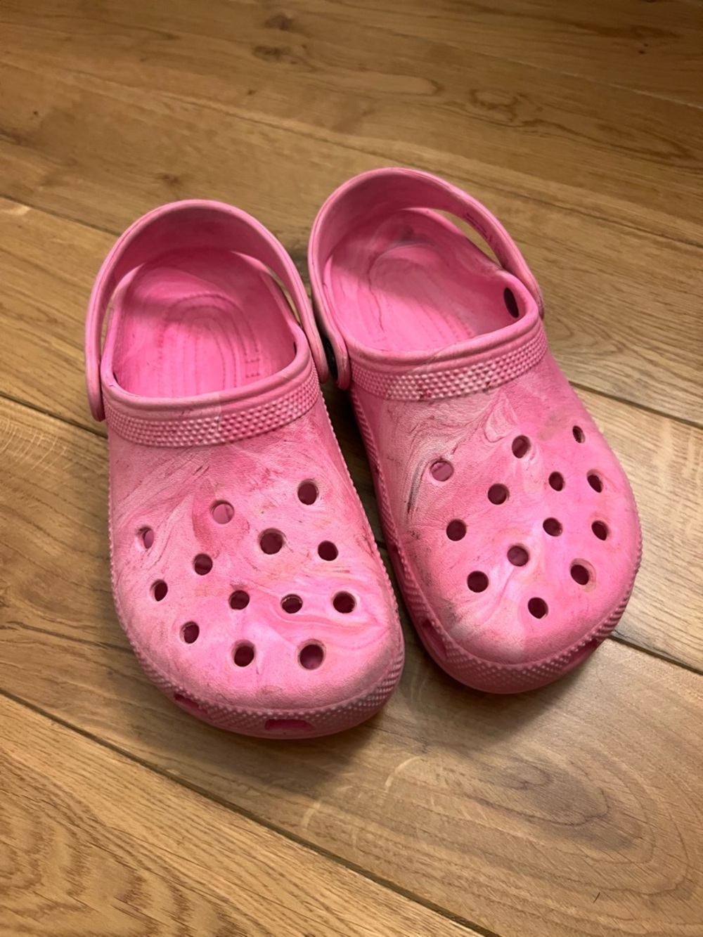 CROCS Kids Pink Classic Clog Water Shoes